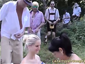 crazy german outdoor groupsex fuck-a-thon